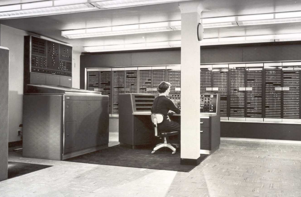 Late 1950s computing lab