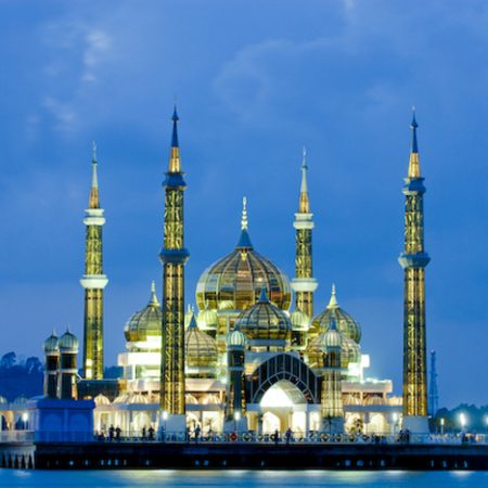 Crystal Mosque in Terengganu, Malaysia