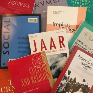 photograph of various journals in religious studies