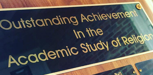 Outstanding Achievement in the Academic Study of Religion award
