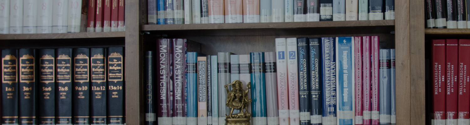 a shelf in the department library